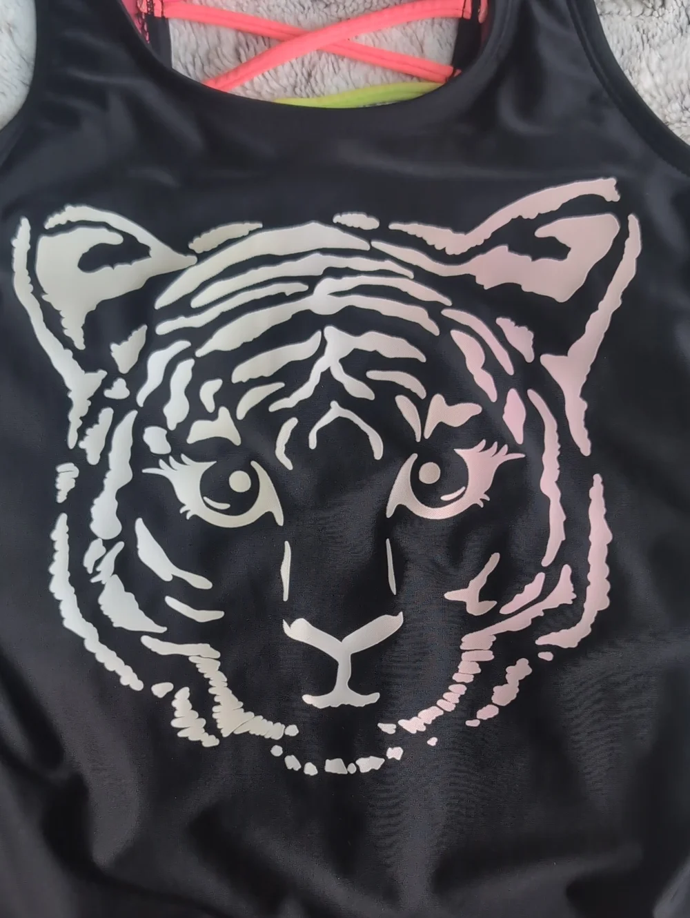 Justice Color Changing Tiger UPF 50+ One Piece Swimsuit